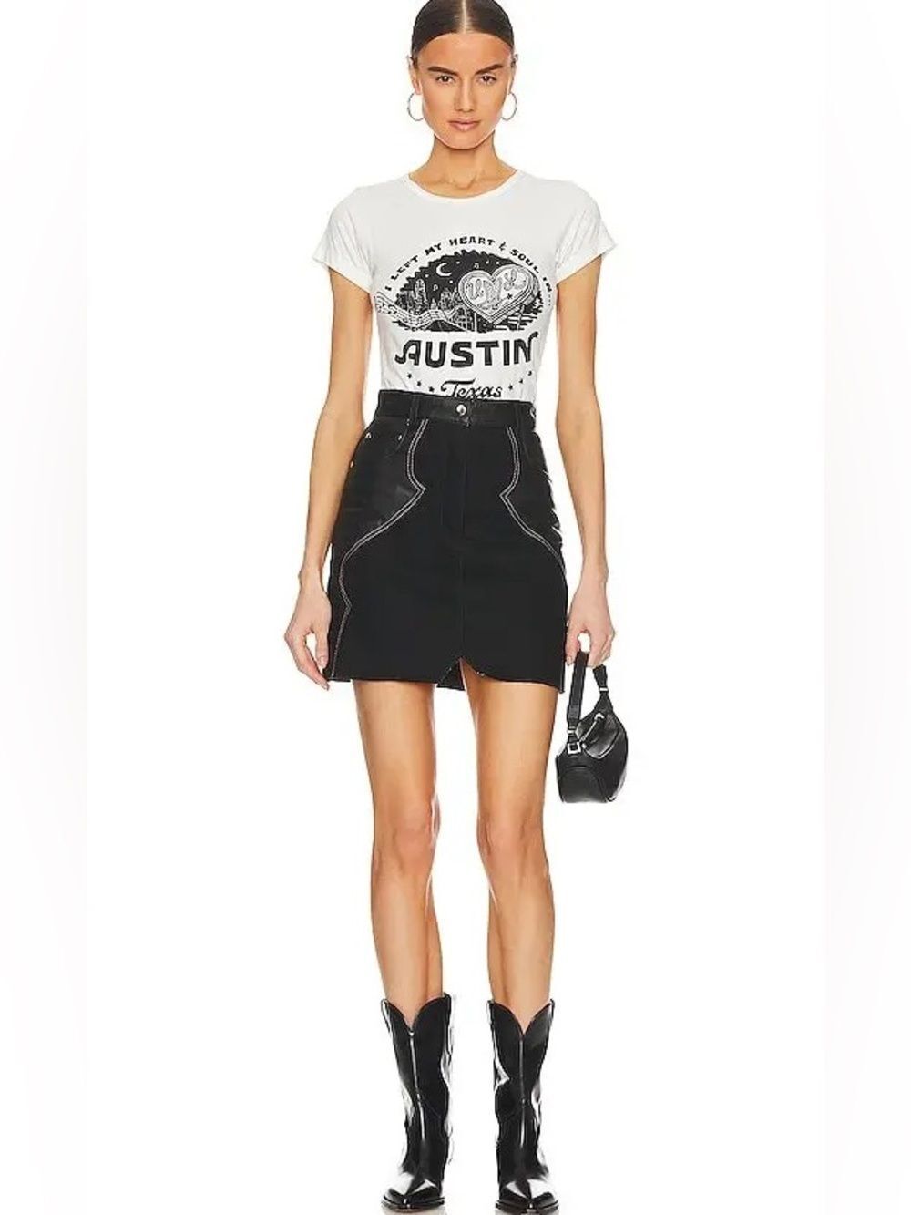 New UNDERSTATED LEATHER Lil Mama Skirt Size Xs